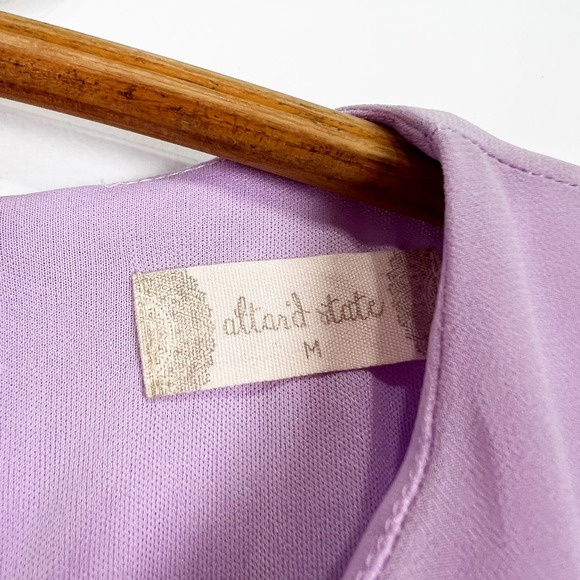 Altar'd State lavender purple long sleeve chiffon dress size Medium - Picture 3 of 7
